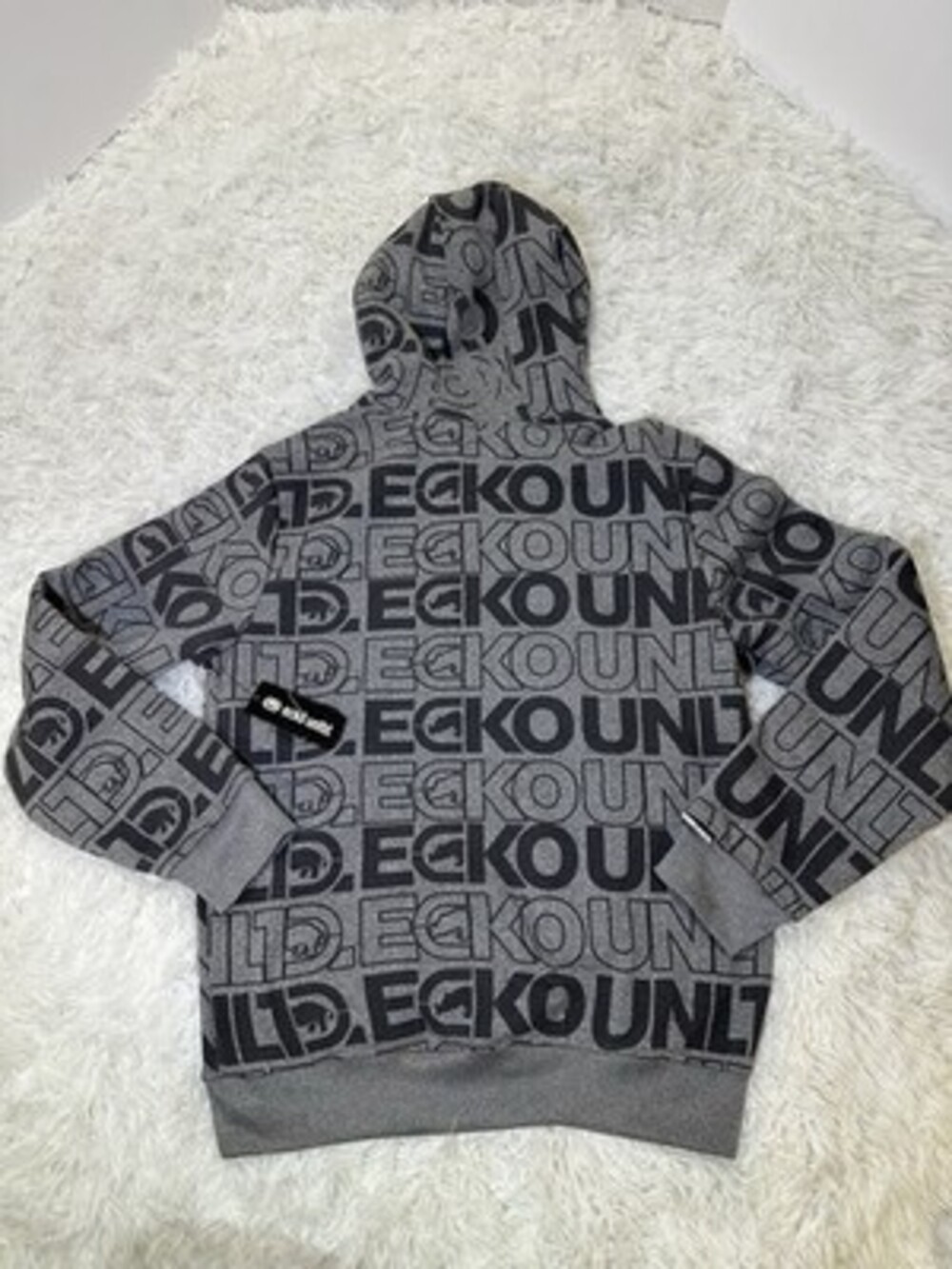 Ecko Unltd All Over Logo Hoodie Mens size XL New With Tags! - Picture 10 of 14